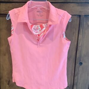 IBKUL Pink/Green/White Golf Top & Skort